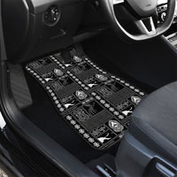 Papua New Guinea Heritage Motif Car Mats Black Version LT05 - Polynesian Pride