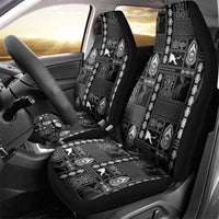 Papua New Guinea Heritage Motif Car Seat Cover Black Version LT05 - Polynesian Pride