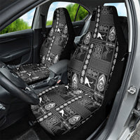 Papua New Guinea Heritage Motif Car Seat Cover Black Version LT05 - Polynesian Pride