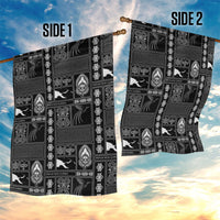 Papua New Guinea Heritage Motif Garden Flag Black Version LT05 - Polynesian Pride