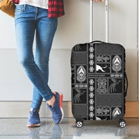 Papua New Guinea Heritage Motif Luggage Cover Black Version LT05 - Polynesian Pride