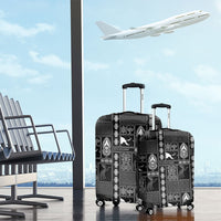 Papua New Guinea Heritage Motif Luggage Cover Black Version LT05 - Polynesian Pride