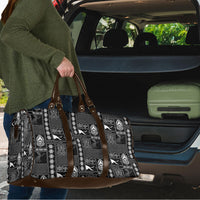 Papua New Guinea Heritage Motif Travel Bag Black Version LT05 - Polynesian Pride