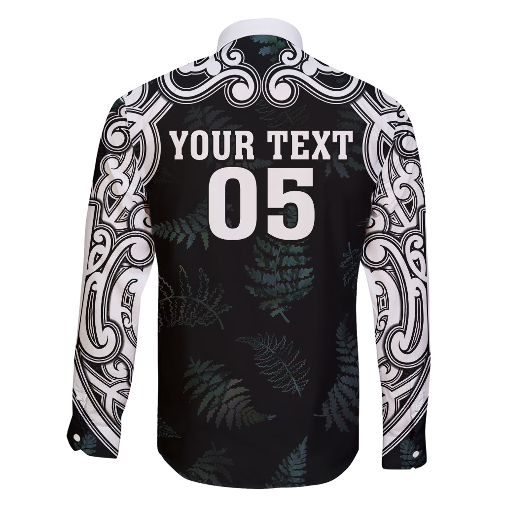 Custom New Zealand Fern Women Rugby Family Matching Short Sleeve Bodycon Dress and Hawaiian Shirt Maori Pattern LT05 - Polynesian Pride