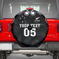 Custom New Zealand Fern Women Rugby Spare Tire Cover Maori Pattern