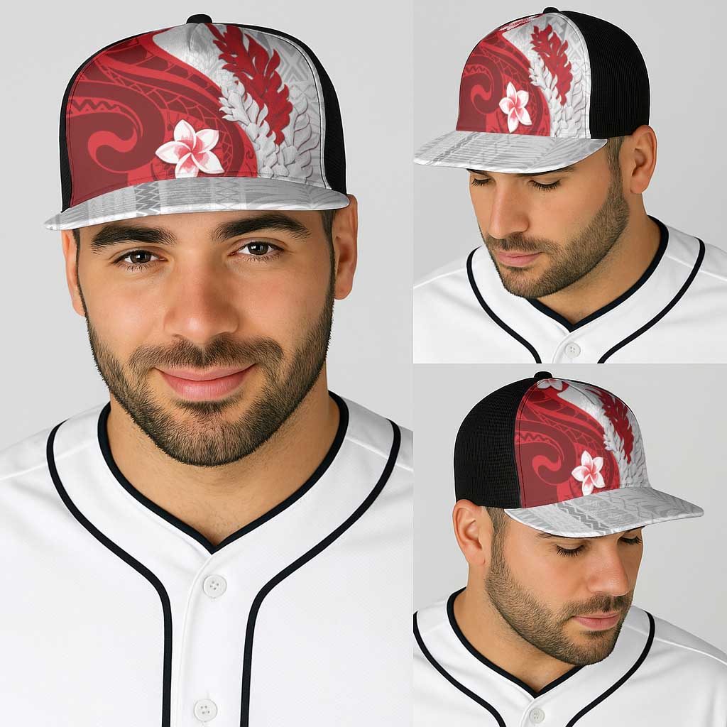 Samoa Teuila 2025 Baseball Net Cap Samoan Siapo Pattern Red Version - Polynesian Pride