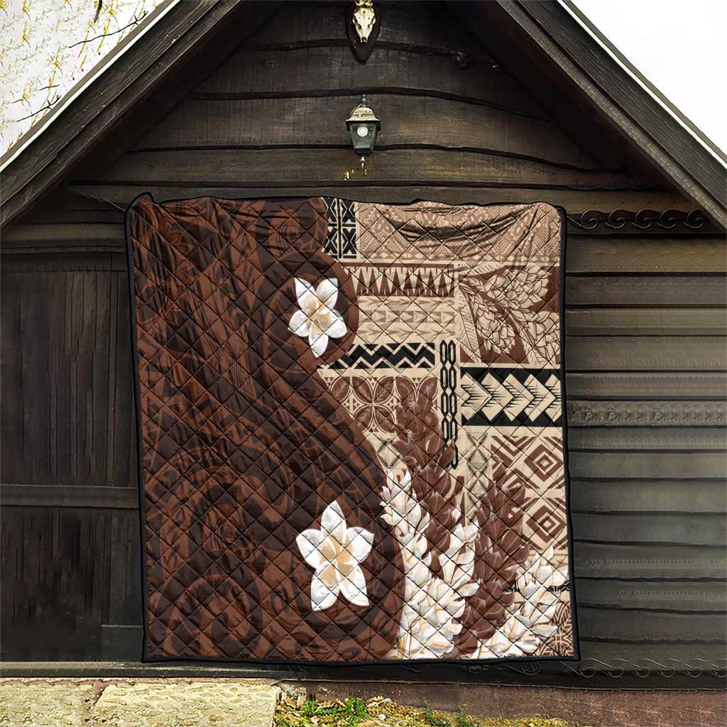Samoa Teuila 2024 Quilt Samoan Siapo Pattern Brown Version