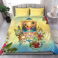 Aloha Hawaii Turtle Bedding Set Retro Style - Polynesian Pride