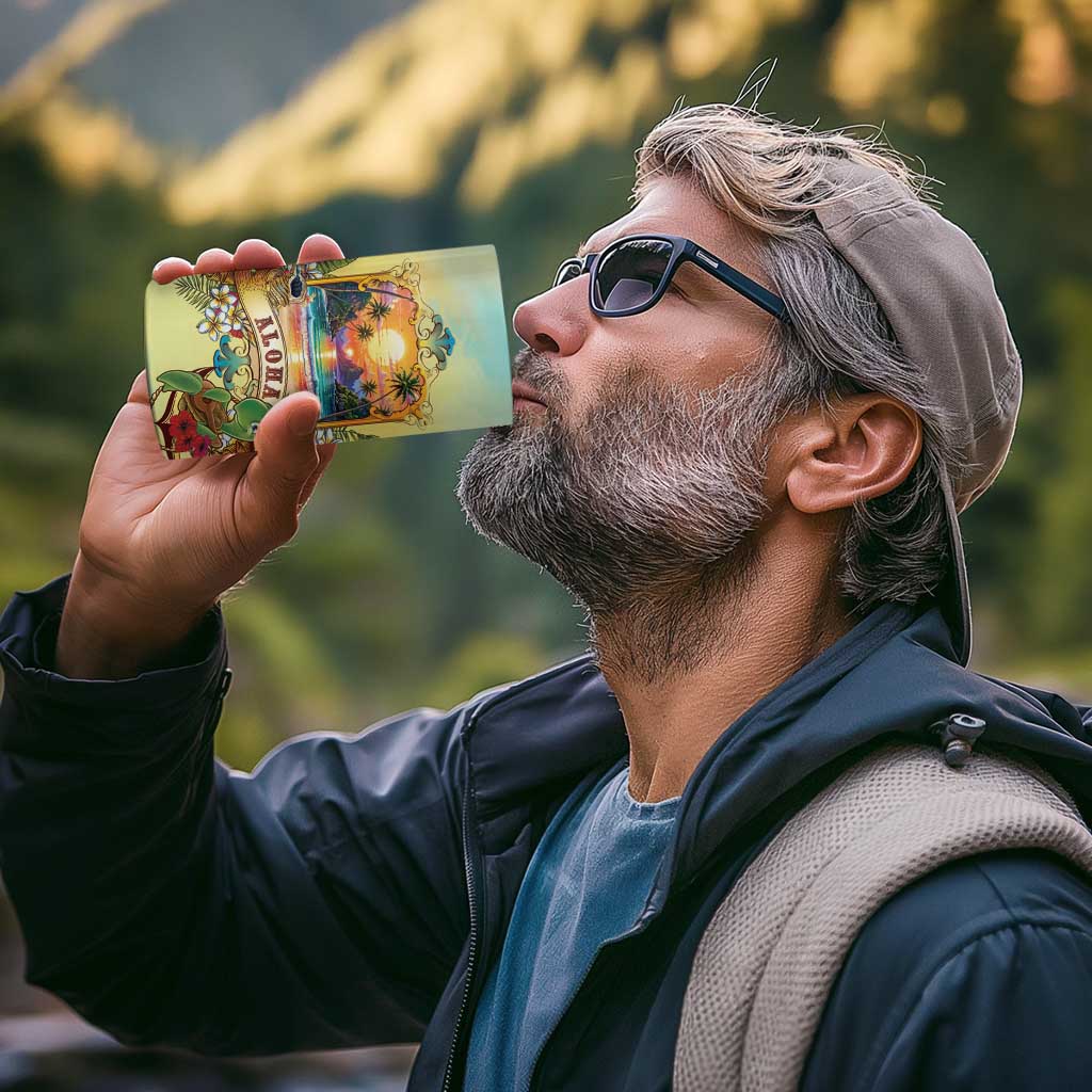 Aloha Hawaii Turtle 4 in 1 Can Cooler Tumbler Retro Style - Polynesian Pride