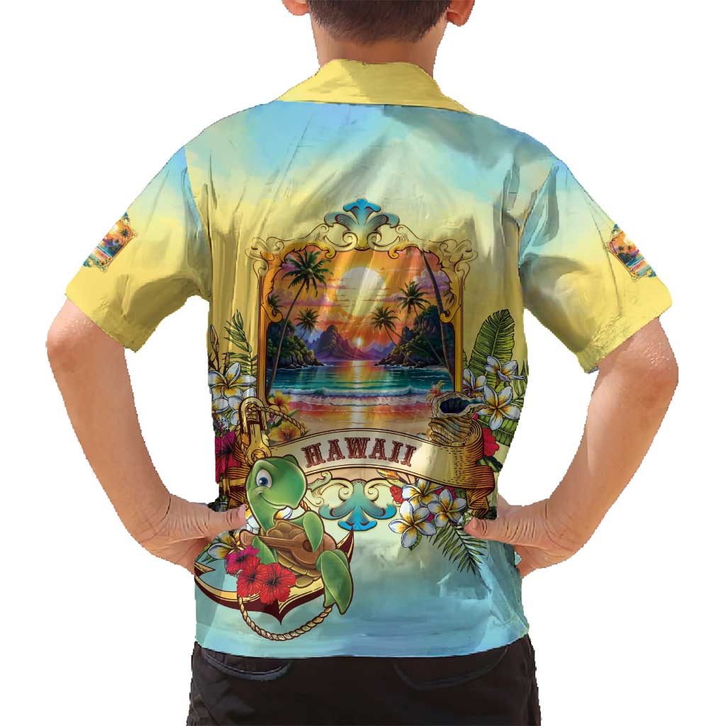 Aloha Hawaii Turtle Family Matching Summer Maxi Dress and Hawaiian Shirt Retro Style - Polynesian Pride