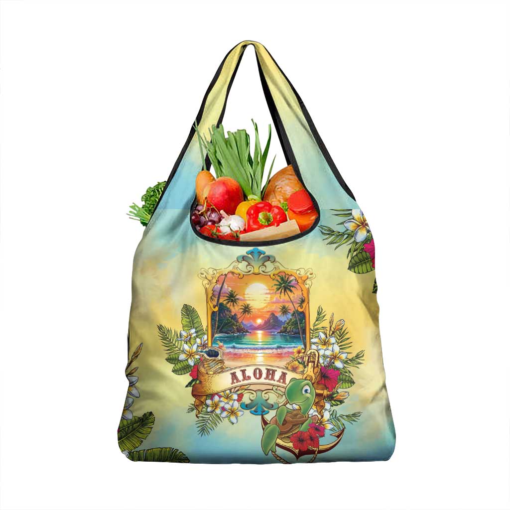 Aloha Hawaii Turtle Grocery Bag Retro Style - Polynesian Pride