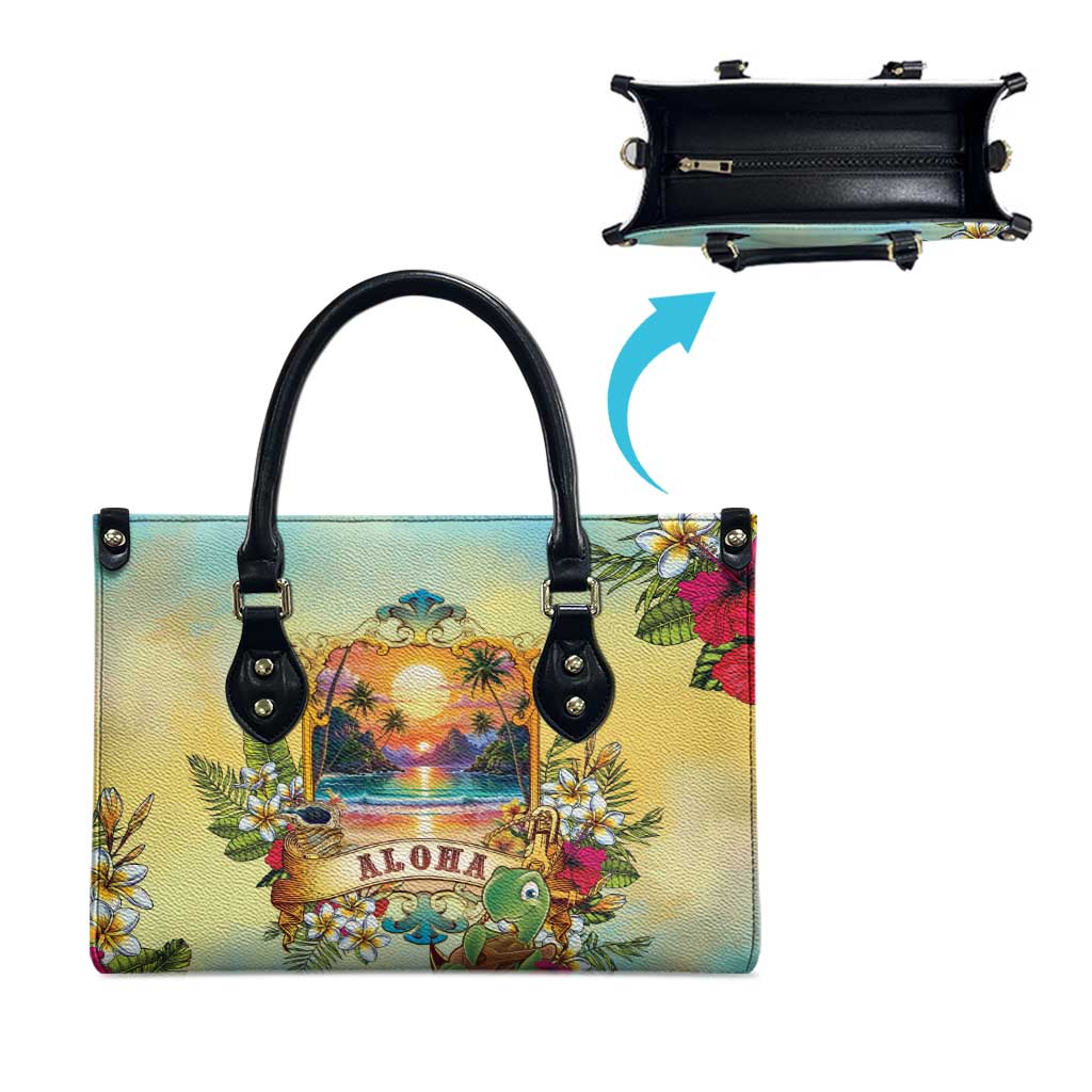 Aloha Hawaii Turtle Leather Bag Retro Style - Polynesian Pride