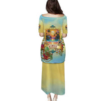 Aloha Hawaii Turtle Puletasi Retro Style - Polynesian Pride