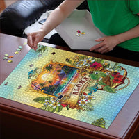 Aloha Hawaii Turtle Puzzle Retro Style LT05 - Polynesian Pride