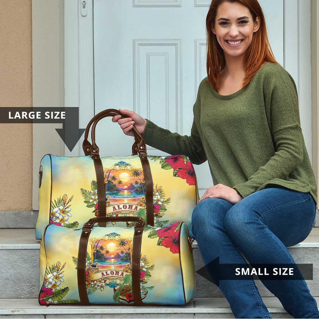 Aloha Hawaii Turtle Travel Bag Retro Style - Polynesian Pride