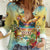 Aloha Hawaii Turtle Women Casual Shirt Retro Style - Polynesian Pride