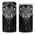 New Zealand Aotearoa 4 in 1 Can Cooler Tumbler Maori Manta Ray Moko Black - Polynesian Pride