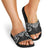 New Zealand Aotearoa Slide Sandals Maori Manta Ray Moko Black - Polynesian Pride