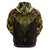 New Zealand Aotearoa Hoodie Maori Manta Ray Moko Gold - Polynesian Pride
