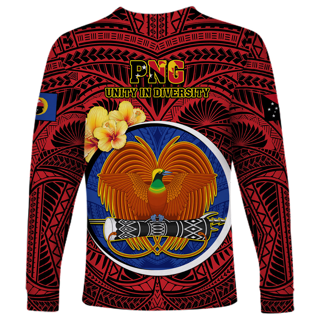 Papua New Guinea Gulf Province Long Sleeve Shirt Mix Coat Of Arms Polynesian Pattern LT05 - Polynesian Pride