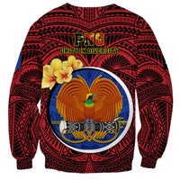 Papua New Guinea Gulf Province Sweatshirt Mix Coat Of Arms Polynesian Pattern LT05 - Polynesian Pride