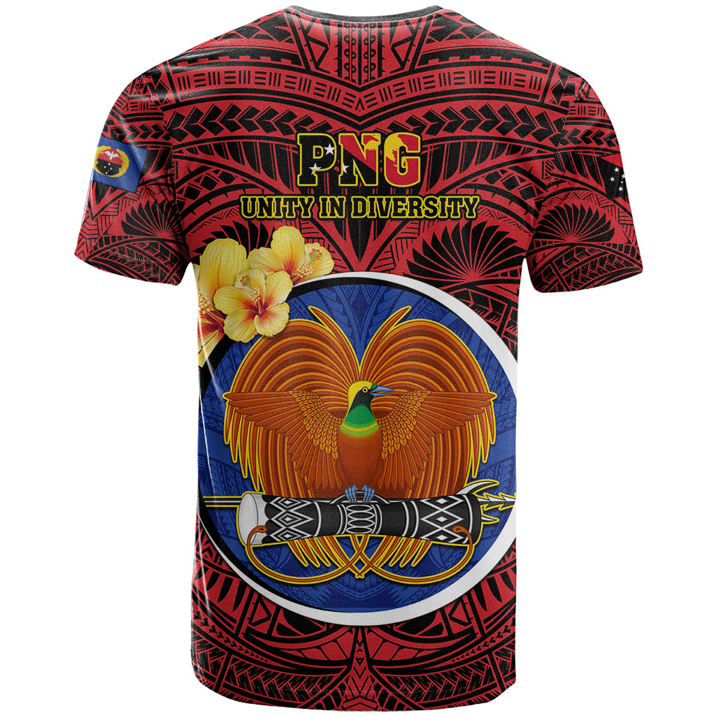 Papua New Guinea Gulf Province T Shirt Mix Coat Of Arms Polynesian Pattern LT05 - Polynesian Pride
