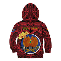 Personalized Papua New Guinea Gulf Province Kid Hoodie Mix Coat Of Arms Polynesian Pattern LT05 - Polynesian Pride