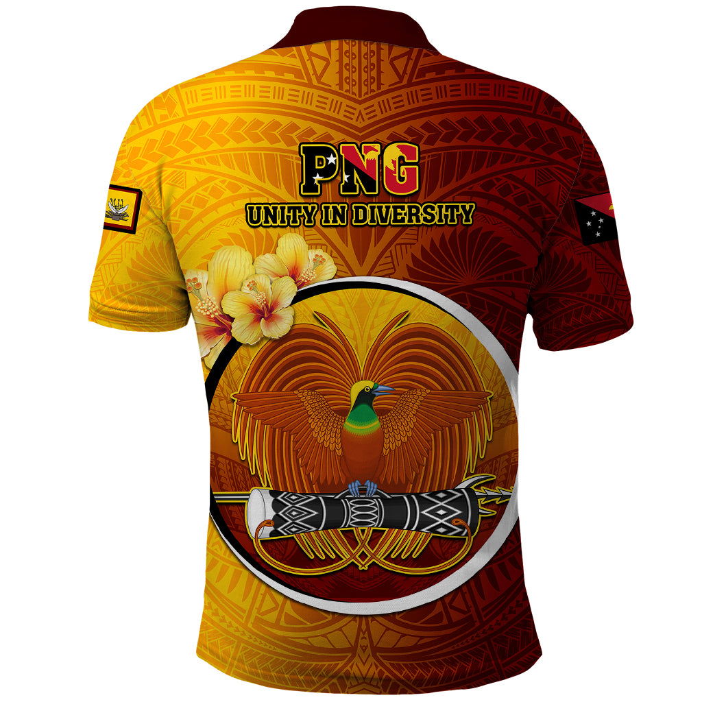 Papua New Guinea Western Province Polo Shirt Mix Coat Of Arms Polynesian Pattern LT05 - Polynesian Pride