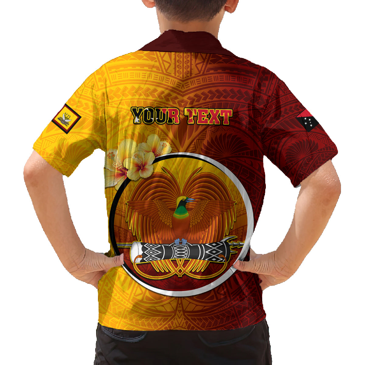 Personalized Papua New Guinea Western Province Family Matching Puletasi Dress and Hawaiian Shirt Mix Coat Of Arms Polynesian Pattern LT05 - Polynesian Pride