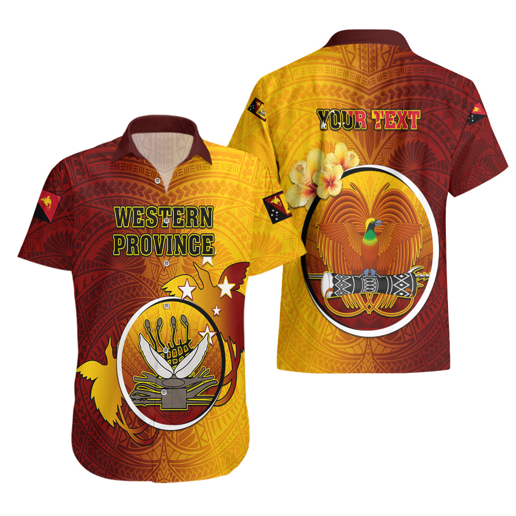 Personalized Papua New Guinea Western Province Hawaiian Shirt Mix Coat Of Arms Polynesian Pattern LT05 - Polynesian Pride