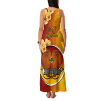 Papua New Guinea Madang Province Family Matching Tank Maxi Dress and Hawaiian Shirt Mix Coat Of Arms Polynesian Pattern LT05 - Polynesian Pride