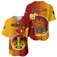 Personalized Papua New Guinea Madang Province Baseball Jersey Mix Coat Of Arms Polynesian Pattern LT05 - Polynesian Pride