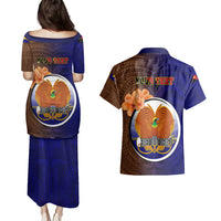 Personalized Papua New Guinea Manus Province Couples Matching Puletasi Dress and Hawaiian Shirt Mix Coat Of Arms Polynesian Pattern LT05 - Polynesian Pride