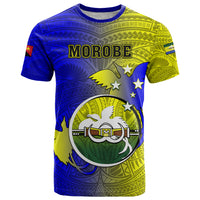 Papua New Guinea Morobe Province T Shirt Mix Coat Of Arms Polynesian Pattern LT05 Yellow - Polynesian Pride
