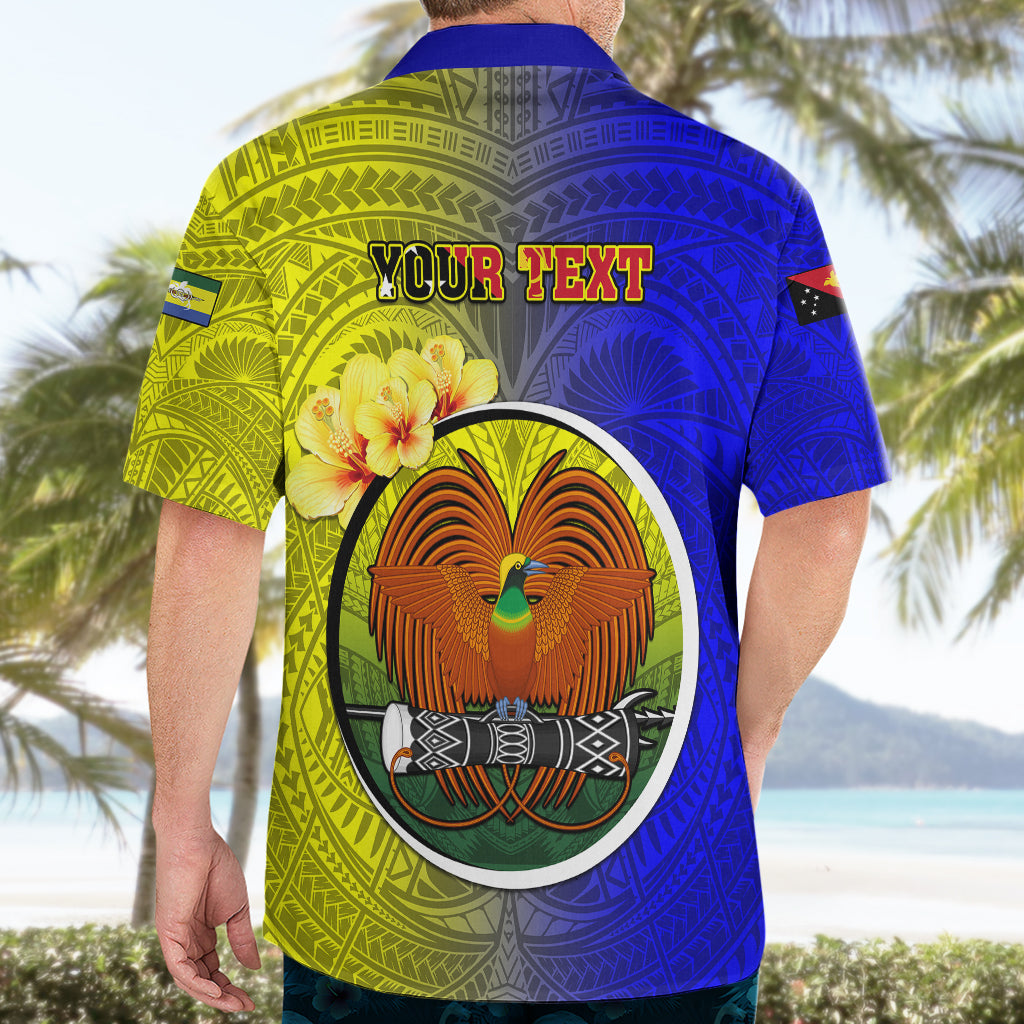 Personalized Papua New Guinea Morobe Province Hawaiian Shirt Mix Coat Of Arms Polynesian Pattern LT05 - Polynesian Pride