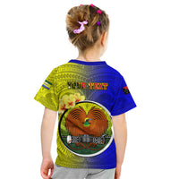 Personalized Papua New Guinea Morobe Province Kid T Shirt Mix Coat Of Arms Polynesian Pattern LT05 - Polynesian Pride