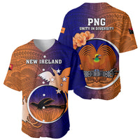 Papua New Guinea New Ireland Province Baseball Jersey Mix Coat Of Arms Polynesian Pattern LT05 - Polynesian Pride