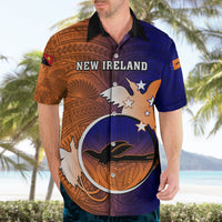 Papua New Guinea New Ireland Province Hawaiian Shirt Mix Coat Of Arms Polynesian Pattern LT05 - Polynesian Pride