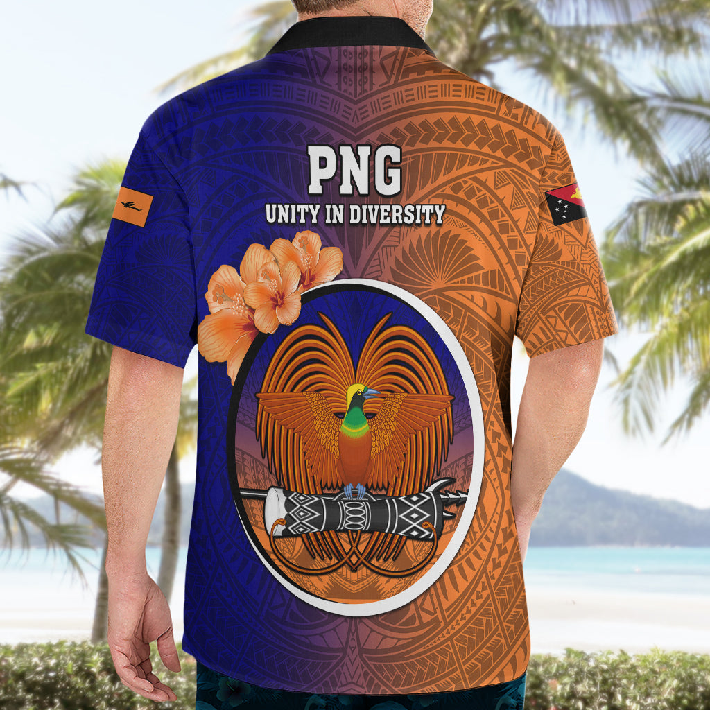 Papua New Guinea New Ireland Province Hawaiian Shirt Mix Coat Of Arms Polynesian Pattern LT05 - Polynesian Pride
