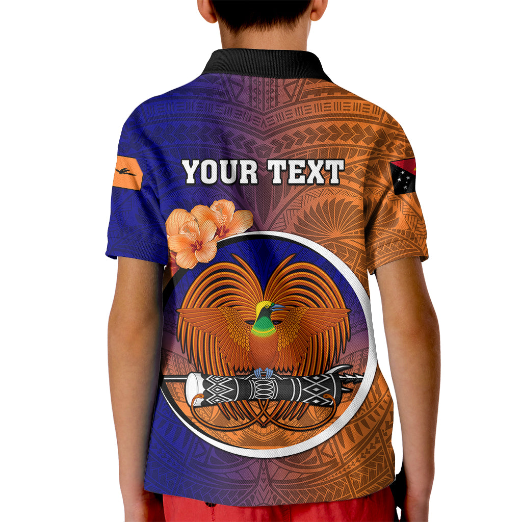 Personalized Papua New Guinea New Ireland Province Kid Polo Shirt Mix Coat Of Arms Polynesian Pattern LT05 - Polynesian Pride