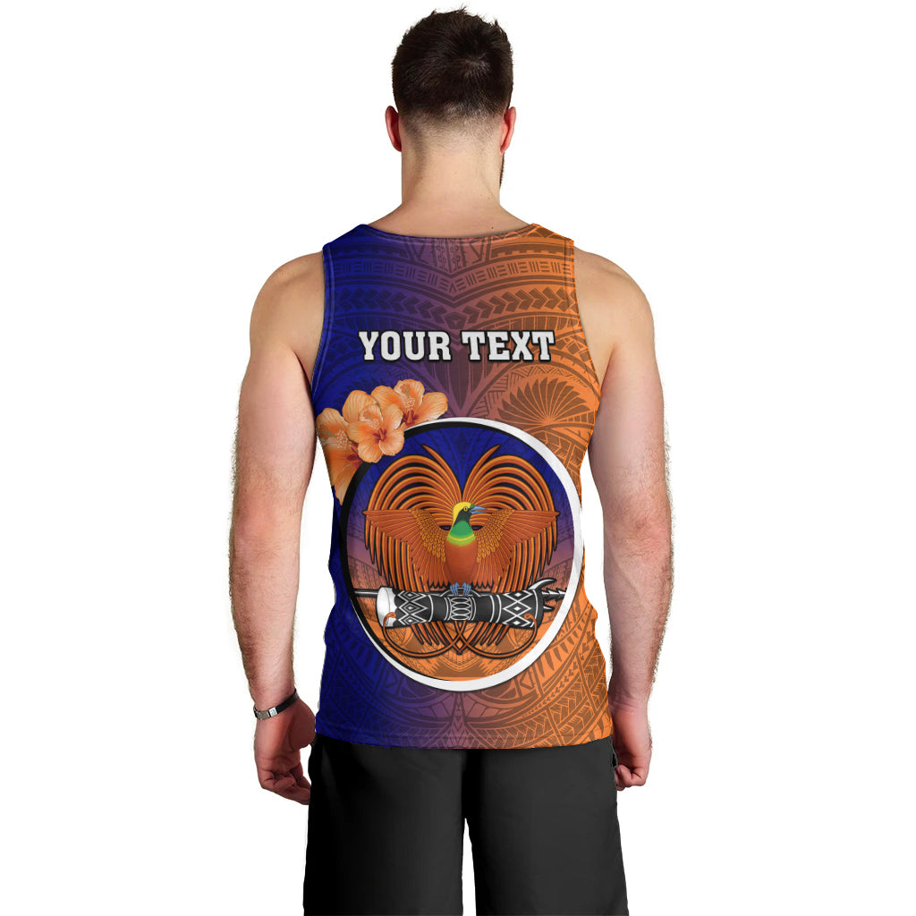 Personalized Papua New Guinea New Ireland Province Men Tank Top Mix Coat Of Arms Polynesian Pattern LT05 - Polynesian Pride