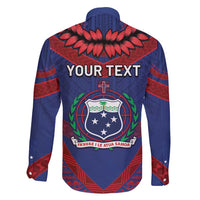 Personalised FAST Party Samoa Family Matching Summer Maxi Dress and Hawaiian Shirt Samoan Coat Of Arms Ulafala Style LT05 - Polynesian Pride
