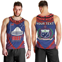 Personalised FAST Party Samoa Men Tank Top Samoan Coat Of Arms Ulafala Style