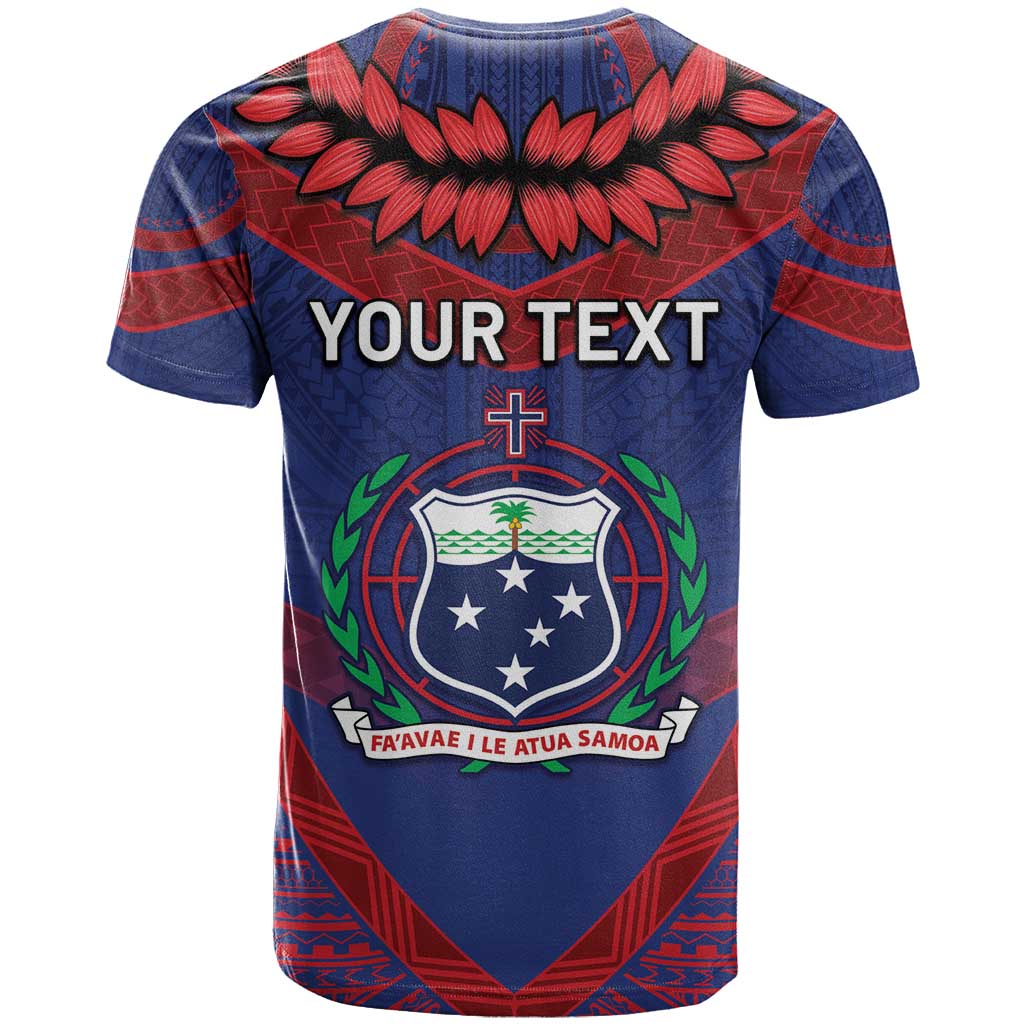 Personalised FAST Party Samoa T Shirt Samoan Coat Of Arms Ulafala Style LT05 - Polynesian Pride
