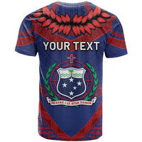 Personalised FAST Party Samoa T Shirt Samoan Coat Of Arms Ulafala Style LT05 - Polynesian Pride