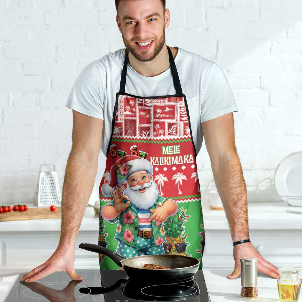 Mele Kalikimaka Hawaii Christmas Apron Funny Santa 67 Gen Alpha Slang LT05 - Polynesian Pride