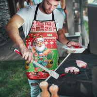 Mele Kalikimaka Hawaii Christmas Apron Funny Santa 67 Gen Alpha Slang LT05 - Polynesian Pride