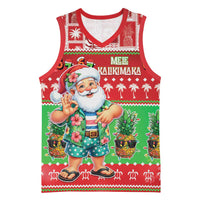 Mele Kalikimaka Hawaii Christmas Basketball Jersey Funny Santa 67 Gen Alpha Slang LT05 Unisex Red - Polynesian Pride