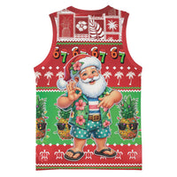 Mele Kalikimaka Hawaii Christmas Basketball Jersey Funny Santa 67 Gen Alpha Slang LT05 - Polynesian Pride
