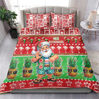 Mele Kalikimaka Hawaii Christmas Bedding Set Funny Santa 67 Gen Alpha Slang LT05 - Polynesian Pride